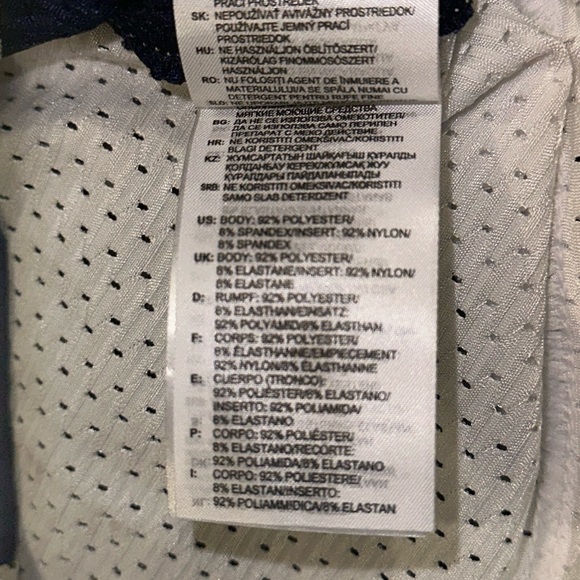 New ADIDAS Practice Woven Football Jersey in White-Team / Navy Blue - Picture 8 of 9